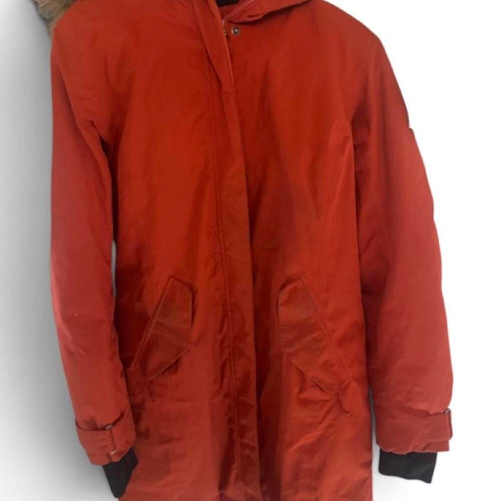 L.L.Bean insulated winter parka in a burnt orange color, women’s Small Regular